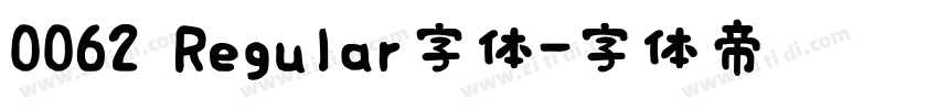 0062 Regular字体字体转换